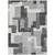 5' X 8' Gray Charcoal And Silver Abstract Washable Indoor Outdoor Area Rug - 608219205225