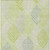 3' X 5' Artichoke Green And Ivory Floral Washable Indoor Outdoor Area Rug