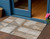3' X 5' Copper And Gray Geometric Washable Indoor Outdoor Area Rug
