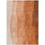 5' X 8' Orange And Copper Ombre Washable Indoor Outdoor Area Rug