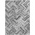 3' X 5' Gray Silver And Ivory Geometric Washable Indoor Outdoor Area Rug