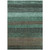 5' X 8' Teal Blue And Taupe Striped Washable Indoor Outdoor Area Rug