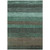 5' X 8' Teal Blue And Taupe Striped Washable Indoor Outdoor Area Rug