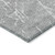 3' X 5' Gray Ivory And Silver Abstract Washable Indoor Outdoor Area Rug