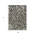 5' X 8' Gray And Ivory Geometric Washable Indoor Outdoor Area Rug - 880016478648