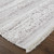 2' X 3' Ivory And Gray Striped Shag Hand Woven Area Rug