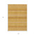 5' X 8' Wheat And Gold Striped Washable Indoor Outdoor Area Rug