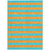 3' X 5' Aqua Striped Washable Non Skid Indoor Outdoor Area Rug