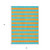3' X 5' Aqua Striped Washable Non Skid Indoor Outdoor Area Rug