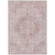3' X 5' Pink Floral Medallion Washable Indoor Outdoor Area Rug