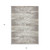 5' X 8' Taupe And Ivory Striped Washable Indoor Outdoor Area Rug - Taupe, Ivory