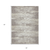 5' X 8' Taupe And Ivory Striped Washable Indoor Outdoor Area Rug