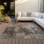 3' X 5' Taupe Chocolate And Copper Abstract Washable Indoor Outdoor Area Rug