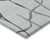 3' X 5' Gray And Charcoal Abstract Washable Indoor Outdoor Area Rug