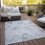 3' X 5' Gray Charcoal And Silver Geometric Washable Indoor Outdoor Area Rug Transitional Style - Gray, Charcoal, Silver Color