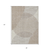 3' X 5' Beige And Ivory Geometric Washable Indoor Outdoor Area Rug