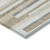 5' X 8' Ivory Beige And Taupe Striped Washable Indoor Outdoor Area Rug Modern Style - Ivory, Beige, Taupe Color