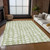 5' X 8' Artichoke Green And Ivory Abstract Washable Indoor Outdoor Area Rug - 608219057602