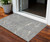 3' X 5' Gray Brown And Ivory Abstract Washable Indoor Outdoor Area Rug - 608219189105