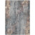 5' X 8' Gray And Beige Floral Washable Indoor Outdoor Area Rug