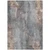 5' X 8' Gray And Beige Floral Washable Indoor Outdoor Area Rug