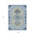 3' X 5' Denim Blue Gray And Brown Geometric Washable Indoor Outdoor Area Rug