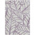 5' X 8' Purple Lavender And Beige Floral Washable Indoor Outdoor Area Rug