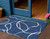 3' X 5' Navy Blue And Ivory Abstract Washable Indoor Outdoor Area Rug Transitional Style - Navy Blue, Ivory Color