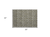 2' X 3' Taupe and Beige Damask Washable Non Skid Indoor Outdoor Area Rug