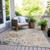 3' X 5' Ivory And Taupe Abstract Washable Indoor Outdoor Area Rug - Ivory, Taupe