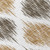 5' X 8' Chocolate And Ivory Ikat Washable Indoor Outdoor Area Rug