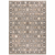 2' X 3' Grey And Ivory Oriental Power Loom Stain Resistant Area Rug With Fringe