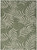 5' X 7' Ivory And Green Palm Leaf Indoor Outdoor Area Rug - Ivory, Green
