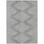 5' X 8' Gray And Ivory Geometric Washable Indoor Outdoor Area Rug Transitional Style - Gray, Ivory Color
