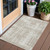 3' X 5' Taupe And Ivory Abstract Washable Indoor Outdoor Area Rug - Taupe, Ivory