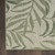 8' X 10' Ivory And Green Palm Leaf Indoor Outdoor Area Rug