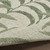 8' X 10' Ivory And Green Palm Leaf Indoor Outdoor Area Rug