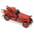 7" Red and Gold Metal Hand Painted Model Car - 606114869085