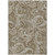 3' X 5' Chocolate Beige And Ivory Paisley Washable Indoor Outdoor Area Rug