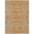 5' X 8' Copper And Gray Animal Print Washable Indoor Outdoor Area Rug