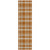 8' Runner Orange and Ivory Plaid Washable Non Skid Indoor Outdoor Runner Rug