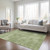 5' X 8' Green Washable Indoor Outdoor Area Rug