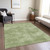 5' X 8' Green Washable Indoor Outdoor Area Rug