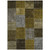 5' X 8' Brown Gold And Taupe Patchwork Washable Indoor Outdoor Area Rug