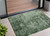 3' X 5' Emerald Abstract Washable Non Skid Indoor Outdoor Area Rug - Emerald