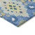 3' X 5' Blue Green And Orange Oriental Washable Indoor Outdoor Area Rug