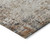 3' X 5' Ivory Blue And Copper Abstract Washable Indoor Outdoor Area Rug