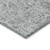 5' X 8' Silver Gray And Charcoal Floral Washable Indoor Outdoor Area Rug