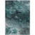 3' X 5' Teal Blue Aqua And Gray Abstract Washable Indoor Outdoor Area Rug - 608219385057