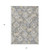 5' X 8' Gray And Brown Geometric Washable Indoor Outdoor Area Rug